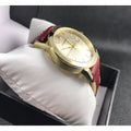  Shop Authentic Burberry The City Gold Dial Orange Leather Strap Watch for Women - BU9017 - Luxxuri