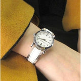  Shop Authentic Burberry The City Silver Dial White Leather Strap Watch for Women - BU9019 - Luxxuri