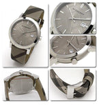  Shop Authentic Burberry The City Nova Beige Dial Grey Leather Strap Watch for Women - BU9023 - Luxxuri