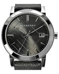 Shop Authentic Burberry Heritage Grey Dial Black Leather Strap Watch for Men - BU9024 - Luxxuri