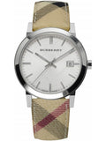  Shop Authentic Burberry The City Silver Dial Brown Leather Strap Watch for Women - BU9025 - Luxxuri