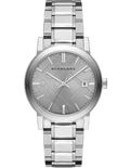 Burberry The City Silver Dial Silver Steel Strap Watch for Women - BU9035