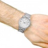  Shop Authentic Burberry The City Silver Dial Silver Steel Strap Watch for Men - BU9037 - Luxxuri