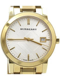  Shop Authentic Burberry The City White Dial Gold Steel Strap Watch for Women - BU9103 - Luxxuri