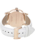  Shop Authentic Burberry The City White Dial White Leather Strap Watch for Women - BU9108 - Luxxuri