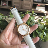  Shop Authentic Burberry The City White Dial White Leather Strap Watch for Women - BU9108 - Luxxuri