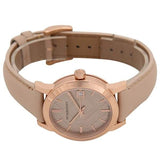  Shop Authentic Burberry The City Beige Dial Beige Leather Strap Watch for Women - BU9109 - Luxxuri