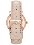  Shop Authentic Burberry The City Beige Dial Beige Leather Strap Watch for Women - BU9109 - Luxxuri