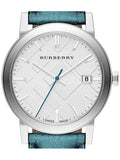  Shop Authentic Burberry White Dial Turquoise Leather Strap Watch for Women - BU9120 - Luxxuri