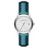  Shop Authentic Burberry White Dial Turquoise Leather Strap Watch for Women - BU9120 - Luxxuri