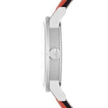  Shop Authentic Burberry The City Silver Dial Orange Leather Strap Watch for Women - BU9121 - Luxxuri