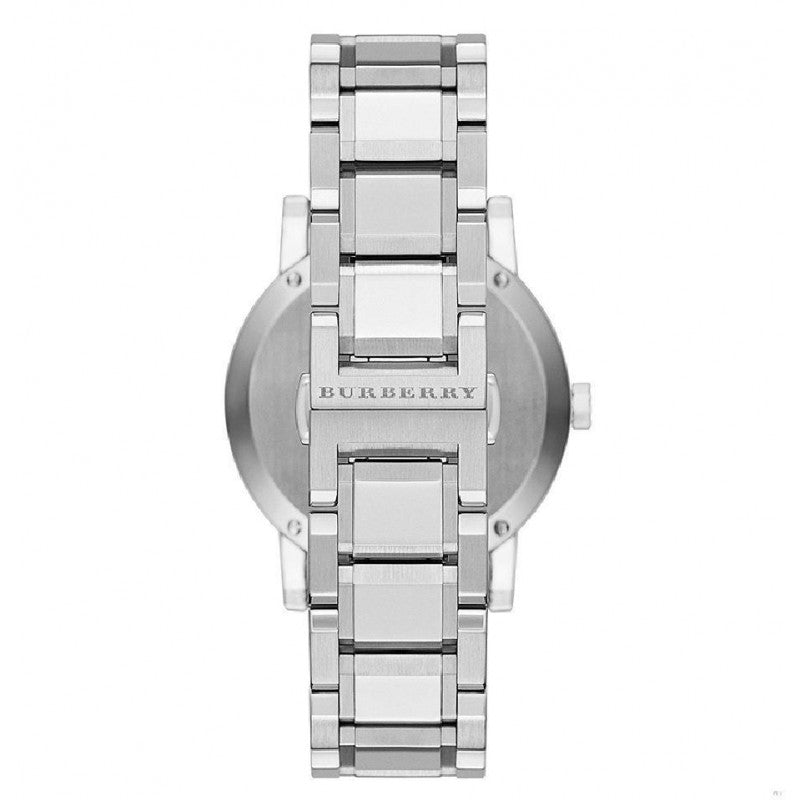  Shop Authentic Burberry The City Pink Dial Silver Steel Strap Watch for Women - BU9124 - Luxxuri