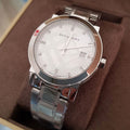  Shop Authentic Burberry The City Diamonds Silver Dial Silver Steel Strap Watch for Women - BU9125 - Luxxuri