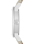  Shop Authentic Burberry The City White Dial Beige Leather Strap Watch for Women - BU9132 - Luxxuri