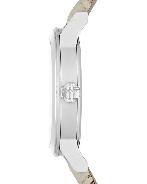  Shop Authentic Burberry The City White Dial Beige Leather Strap Watch for Women - BU9132 - Luxxuri