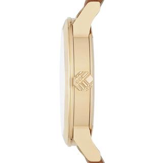  Shop Authentic Burberry The City Gold Dial Brown Leather Strap Watch for Women - BU9133 - Luxxuri