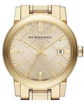  Shop Authentic Burberry The City Gold Dial Gold Steel Strap Watch for Women - BU9134 - Luxxuri
