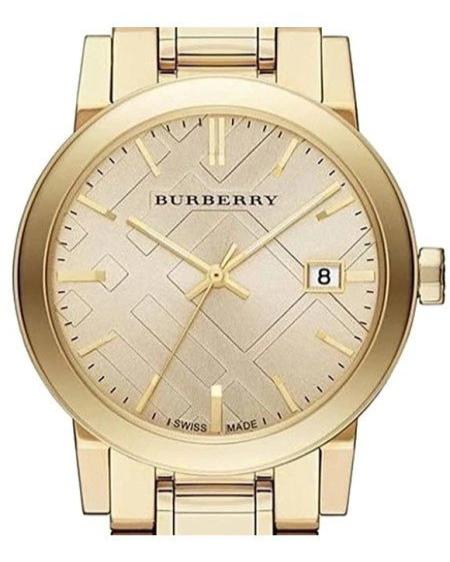  Shop Authentic Burberry The City Gold Dial Gold Steel Strap Watch for Women - BU9134 - Luxxuri