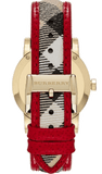  Shop Authentic Burberry The City Champagne Dial Leather Strap Watch for Women - BU9139 - Luxxuri