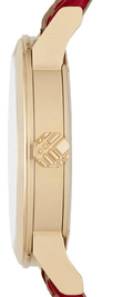 Burberry The City Champagne Dial Leather Strap Watch for Women - BU9139