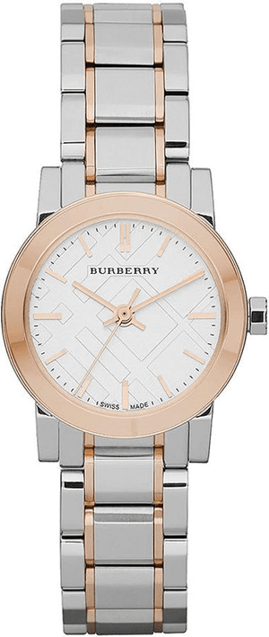  Shop Authentic Burberry The City Silver Dial Two Tone Steel Strap Watch for Women - BU9205 - Luxxuri