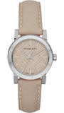  Shop Authentic Burberry The City Beige Dial Beige Leather Strap Watch for Women - BU9207 - Luxxuri