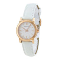 Burberry The City White Dial White Leather Strap Watch for Women - BU9209
