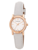  Shop Authentic Burberry The City White Dial White Leather Strap Watch for Women - BU9209 - Luxxuri