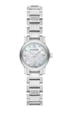  Shop Authentic Burberry The City Diamonds Mother of Pearl Dial Silver Steel Strap Watch for Women - BU9224 - Luxxuri