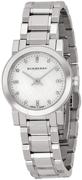  Shop Authentic Burberry The City Diamonds Mother of Pearl Dial Silver Steel Strap Watch for Women - BU9224 - Luxxuri