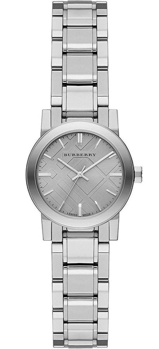 Burberry The City Diamonds Silver Dial Silver Steel Strap Watch for Women - BU9229