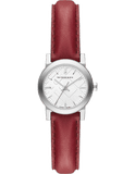  Shop Authentic Burberry The City Silver Dial Red Strap Watch for Women - BU9232 - Luxxuri