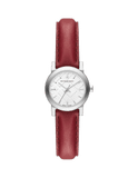  Shop Authentic Burberry The City Silver Dial Red Strap Watch for Women - BU9232 - Luxxuri