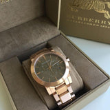  Shop Authentic Burberry The City Grey Dial Rose Gold Steel Strap Watch for Men - BU9353 - Luxxuri