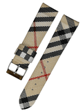  Shop Authentic Burberry The City Nova White Dial Checked Brown Leather Strap Watch for Men - BU9357 - Luxxuri