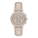  Shop Authentic Burberry The City Chronograph Rose Gold Dial Beige Leather Strap Watch For Women - BU9702 - Luxxuri