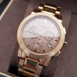  Shop Authentic Burberry The City Gold Dial Gold Steel Strap Watch for Women - BU9753 - Luxxuri