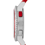  Shop Authentic Burberry City Sport Chronograph White Dial Red Rubber Strap Watch For Men - BU9809 - Luxxuri