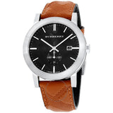  Shop Authentic Burberry The City Black Dial Brown Leather Strap Watch for Men - BU9905 - Luxxuri