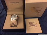  Shop Authentic Burberry The City Chronograph White Dial Haymarket Leather Strap Watch For Men - BU9360 - Luxxuri