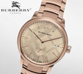  Shop Authentic Burberry The Classic Rose Gold Dial Rose Gold Steel Strap Watch for Men - BU10013 - Luxxuri