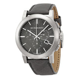  Shop Authentic Burberry The City Grey Dial Black Leather Strap Watch for Men - BU9362 - Luxxuri