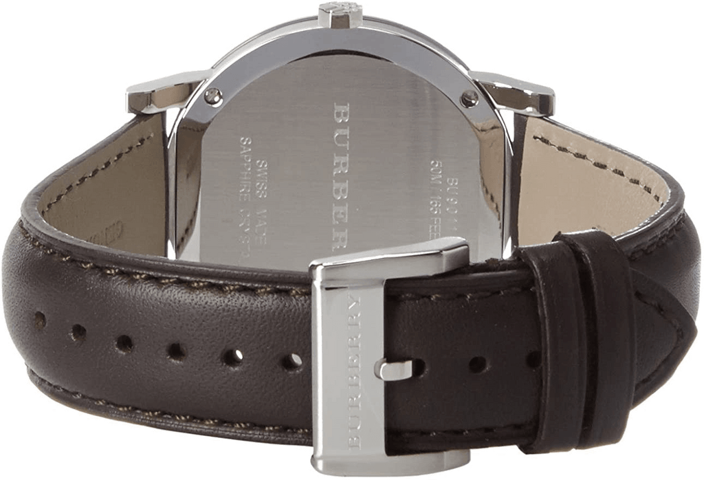  Shop Authentic Burberry The City Gold Dial Brown Leather Strap Watch for Men - BU9011 - Luxxuri