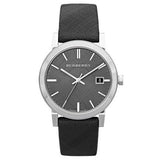  Shop Authentic Burberry Heritage Grey Dial Black Leather Strap Watch for Men - BU9024 - Luxxuri