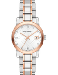 Burberry The City Silver Dial Two Tone Steel Strap Watch for Women - BU9214