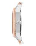 Burberry The City Silver Dial Two Tone Steel Strap Watch for Women - BU9214