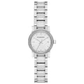  Shop Authentic Burberry The City Diamonds Silver Dial Silver Steel Strap Watch for Women - BU9220 - Luxxuri