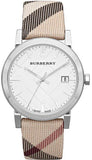  Shop Authentic Burberry The City White Dial Brown Leather Strap Watch for Women - BU9113 - Luxxuri