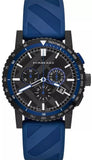  Shop Authentic Burberry The City Sport Chronograph Black Dial Blue Rubber Strap Watch For Men - BU9807 - Luxxuri