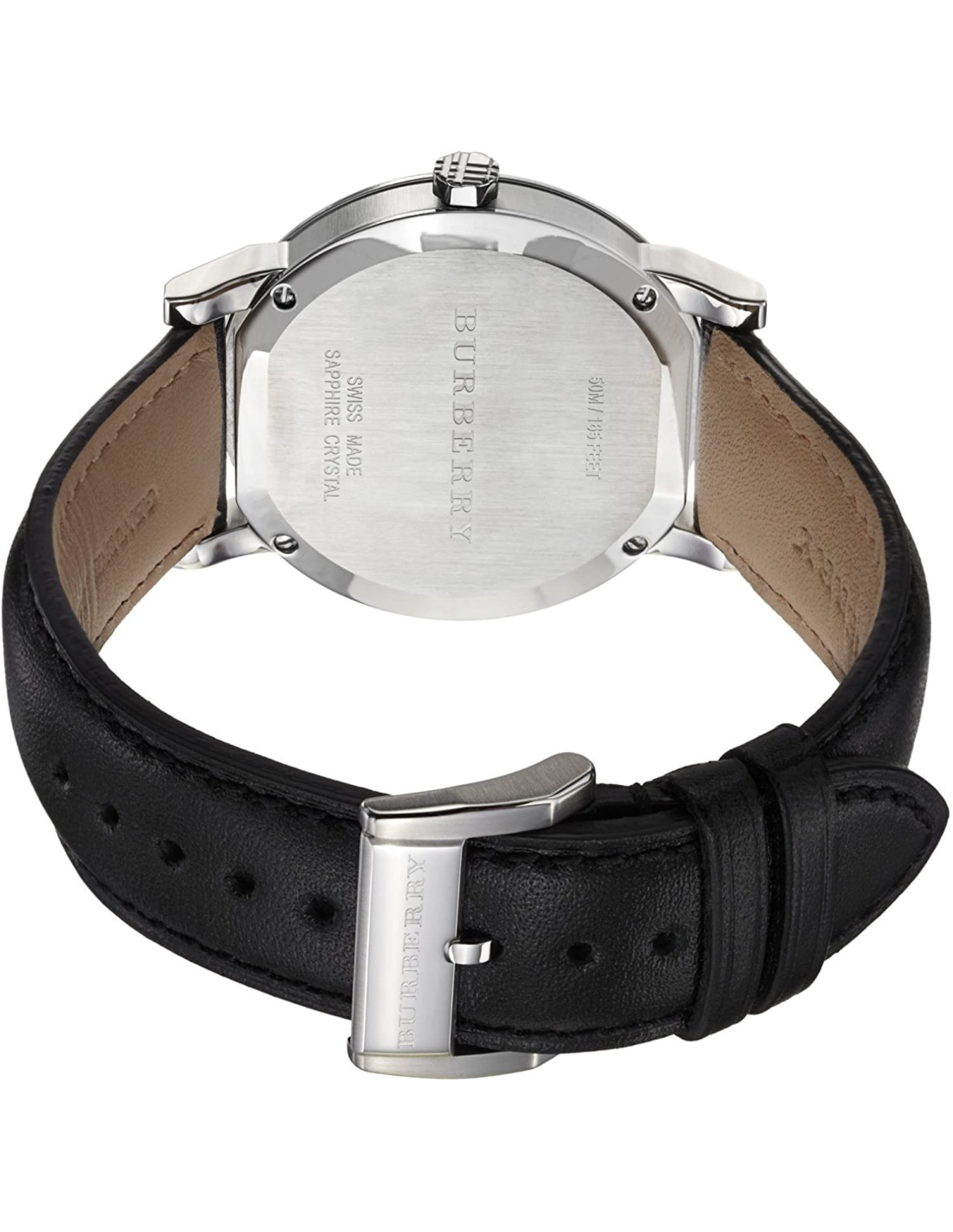  Shop Authentic Burberry The City Black Dial Black Leather Strap Watch for Men - BU9009 - Luxxuri